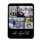 Magnet Flexible 4 Collage de photos - vous pouvez changer la coule (Vertical)