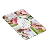 Magnet Flexible 4 Custom Photos Minimalist Modern Collage Wedding (Côté Droit)