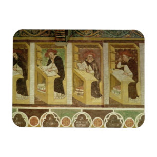 Magnet Flexible 4 Dominican Monks at their Desks, from the cycl