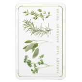 Magnet Flexible 4 HERBES FRAÎCHES 4x6 Aimant flexible (Vertical)