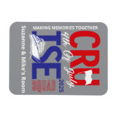 Magnet Flexible 4 juillet Croisière Escadron année sur mesure (Horizontal)