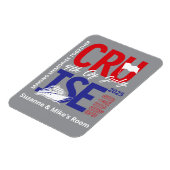 Magnet Flexible 4 juillet Croisière Escadron année sur mesure (Côté Gauche)