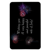 Magnet Flexible 4 juillet heureux et pacifique (Vertical)