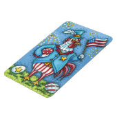 Magnet Flexible 4 juillet ROOSTER, FUNNY PATRIOTIC POULET (Côté Gauche)