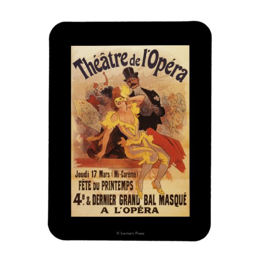 Magnet Flexible 4e boule masquée au Théâtre de l'Opéra (Vertical)