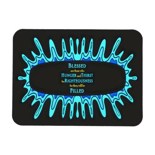 Magnet Flexible 4ème béatitude - droiture (Horizontal)