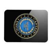 Magnet Flexible [500] Garde des côtes : capitaine (CAPT) (Horizontal)