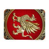 Magnet Flexible [500] Sacred Gold Griffin (Horizontal)