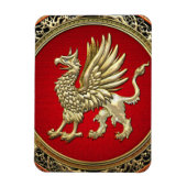 Magnet Flexible [500] Sacred Gold Griffin (Vertical)