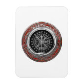 Magnet Flexible [500] Vegvisir - Viking Silver Magic Runic Compass (Vertical)