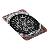 Magnet Flexible [500] Vegvisir - Viking Silver Magic Runic Compass (Côté Droit)