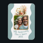 Magnet Flexible 50e anniversaire de Mariage d'or photo Keepsaké<br><div class="desc">Cet aimant customisé est la façon parfaite de célébrer votre jalon mariage avec votre photo personnalisée préférée pour un souvenir intemporel pour les années à venir.</div>