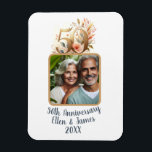 Magnet Flexible 50e anniversaire de Mariage d'or photo Keepsaké<br><div class="desc">Cet aimant customisé est la façon parfaite de célébrer votre jalon mariage avec votre photo personnalisée préférée pour un souvenir intemporel pour les années à venir.</div>