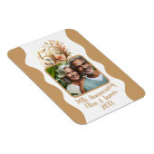 Magnet Flexible 50e anniversaire de Mariage d'or photo Keepsaké (Côté Droit)