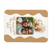 Magnet Flexible 50e anniversaire de Mariage d'or photo Keepsaké (Horizontal)