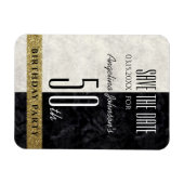 Magnet Flexible 50e anniversaire Enregistrer la date (Horizontal)