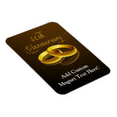 Magnet Flexible 50e anniversaire | Script Gold (Côté Droit)