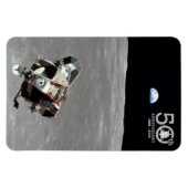 Magnet Flexible 50e Anniversary, Apollo 11 Mission Moon Landing : (Horizontal)
