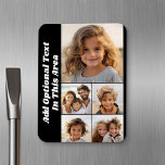 Magnet Flexible 5 Collage photo Texte facultatif - peut modifier n<br><div class="desc">Montage photo de 5 photos de tailles différentes sur un arrière - plan de couleur solide. Vous pouvez utiliser des photos carrés ou n'importe quelle photo pour cette grille. Ajoutez vos photos et instantanés préférés à cette bande pour un garde-mémoire amusant. Une façon artistique d'afficher vos meilleures photos de partage....</div>