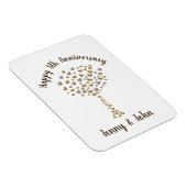 Magnet Flexible 5e anniversaire mariage de bois cadeau (Côté Droit)