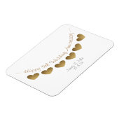 Magnet Flexible 5e mariage du bois cadeau de l'anniversaire de la (Côté Gauche)