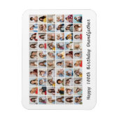 Magnet Flexible 60 Photo Collage Ajouter N'Importe Quel Nom Et Âge (Vertical)