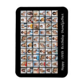 Magnet Flexible 60 Photo Collage Ajouter N'Importe Quel Nom Et Âge (Vertical)
