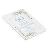 Magnet Flexible 60e anniversaire de mariage, carte à conserver ave (Côté Droit)