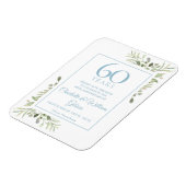 Magnet Flexible 60e anniversaire de mariage, carte à conserver ave (Côté Gauche)