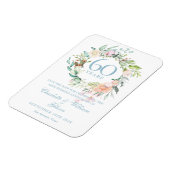 Magnet Flexible 60e anniversaire Enregistrer la date Pays Roses (Côté Gauche)