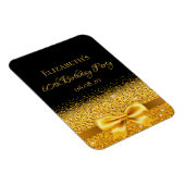 Magnet Flexible 60e anniversaire noir or élégant enregistrer la da (Côté Droit)