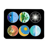 Magnet Flexible 6 Jours de création - Genèse 1-2 Enseignant scolai (Horizontal)