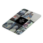 Magnet Flexible 6 photo collage - arrière - plan noir - texte blan (Côté Gauche)