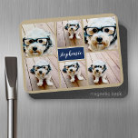 Magnet Flexible 6 Photo Collage Nom Minimaliste - Peut modifier la<br><div class="desc">Utilisez vos photos Instagram carrés pour obtenir les meilleurs résultats ! POUR MODIFIER L'ARRIÈRE - PLAN - cliquez sur la personnaliser ou la zone de conception avancée,  puis choisissez une couleur dans le sélecteur de couleurs. Une façon artistique d'afficher vos meilleures photos de partage.</div>