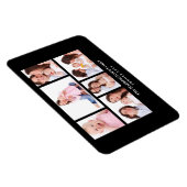 Magnet Flexible 6 sections Cadres photo personnalisées en noir (Côté Droit)