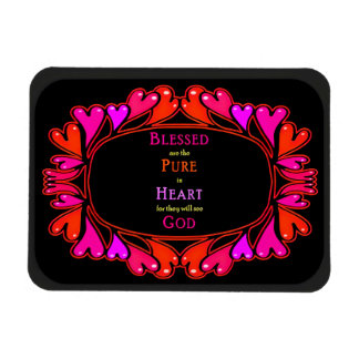 Magnet Flexible 6ème Béatitude - Bienheureux Pure dans le Coeur
