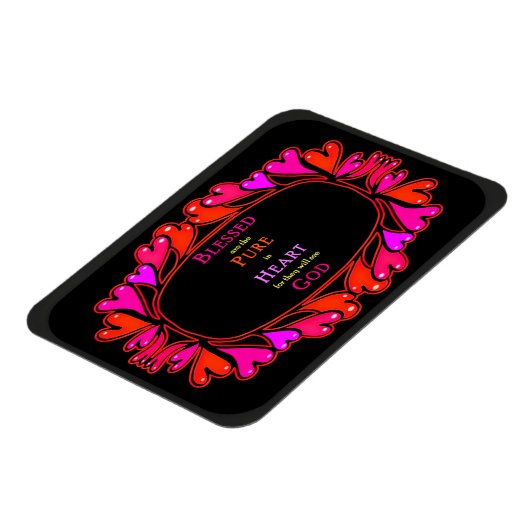 Magnet Flexible 6ème Béatitude - Bienheureux Pure dans le Coeur (Côté Gauche)