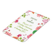 Magnet Flexible 70e anniversaire Mariage religieux Fleurs (Côté Gauche)