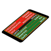 Magnet Flexible 7 Principes de Kwanzaa (Côté Gauche)