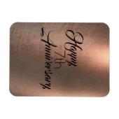 Magnet Flexible 7e anniversaire du cuivre traditionnel (Horizontal)