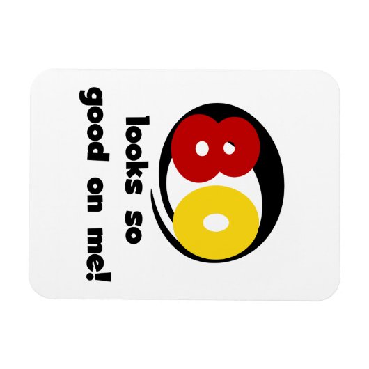 Magnet Flexible 80 T-shirts et cadeaux de belle apparence sur moi (Horizontal)