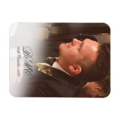 Magnet Flexible 80e anniversaire masculin Photo simple et élégante (Horizontal)