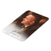 Magnet Flexible 80e anniversaire masculin Photo simple et élégante (Côté Gauche)