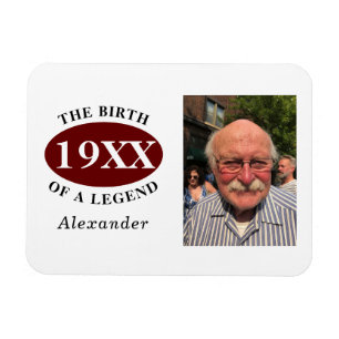 Magnet Flexible 80e anniversaire Modèle photo Naissance d'une lé