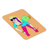 Magnet Flexible 80s foxy fille (Côté Droit)