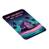 Magnet Flexible 80s rétro Neon Synthwave Île tropicale été (Côté Droit)