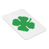 Magnet Flexible 8 bits Pixel Lucky Four Leaf Clocher (Côté Droit)