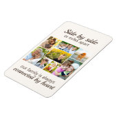 Magnet Flexible 8 gardiens de photos de famille connectés par coeu (Côté Gauche)