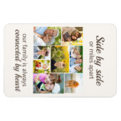 Magnet Flexible 8 gardiens de photos de famille connectés par coeu (Horizontal)