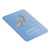 Magnet Flexible 90e anniversaire de fête enregistrer la date (Côté Droit)